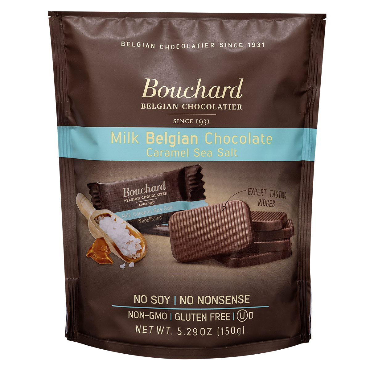 LOCAL PICKUP - Belgian Milk Chocolate Caramel Sea Salt Napolitains 5.29 OZ (150g)