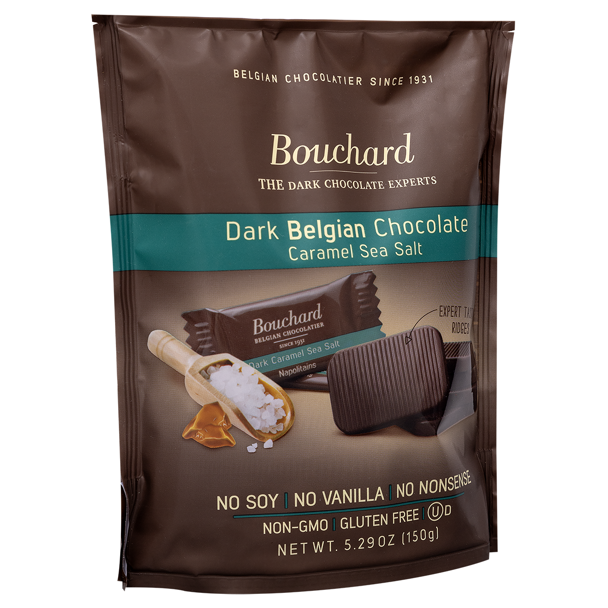 LOCAL PICKUP - Belgian Dark Chocolate Caramel Sea Salt Napolitains 5.29 OZ (150g)