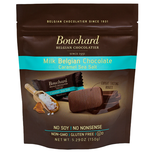 Bouchard Belgian milk chocolate with caramel sea salt 150g - Belgian Chocolate