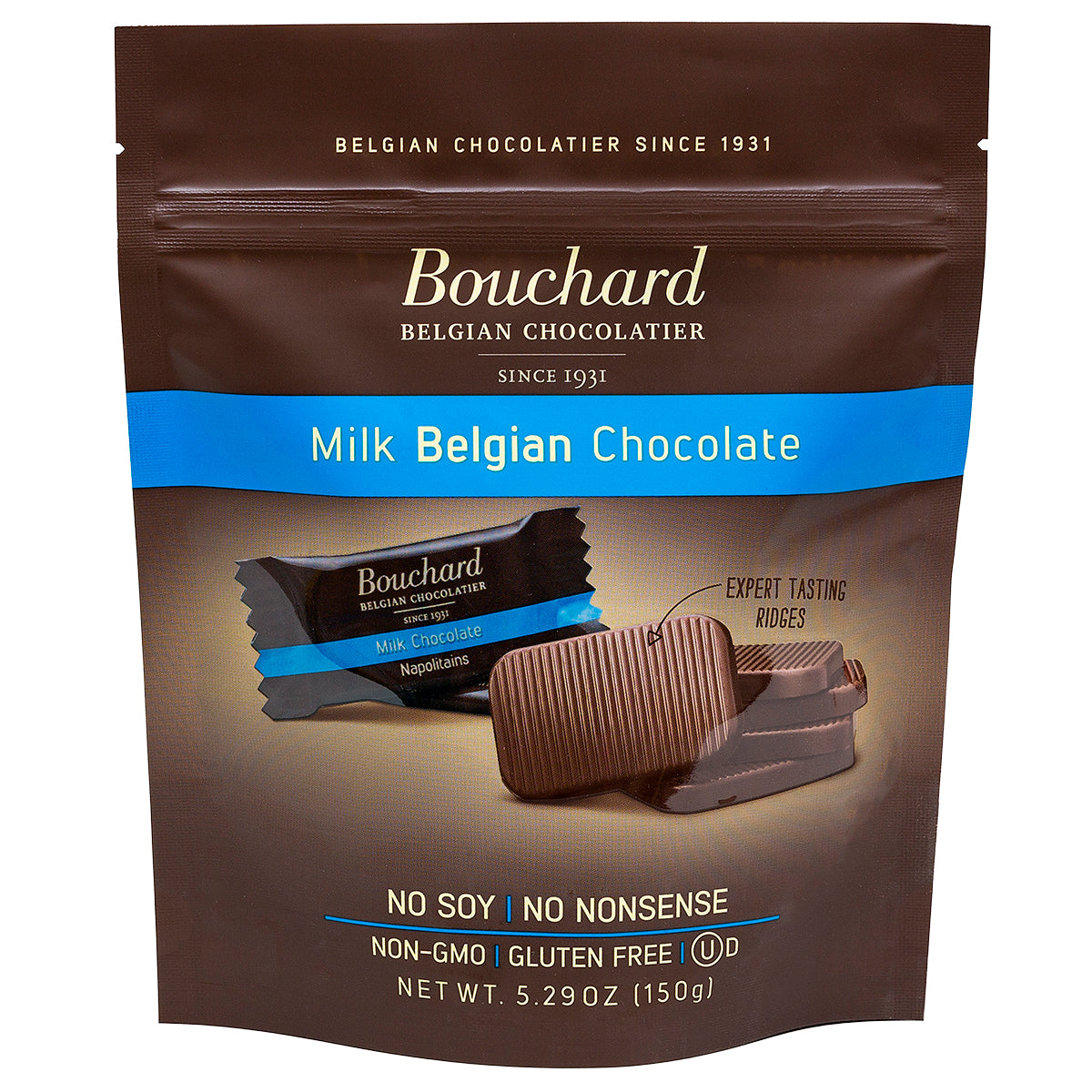 Belgian Milk Chocolate Napolitains 5.29 OZ (150g) (4 Pack)