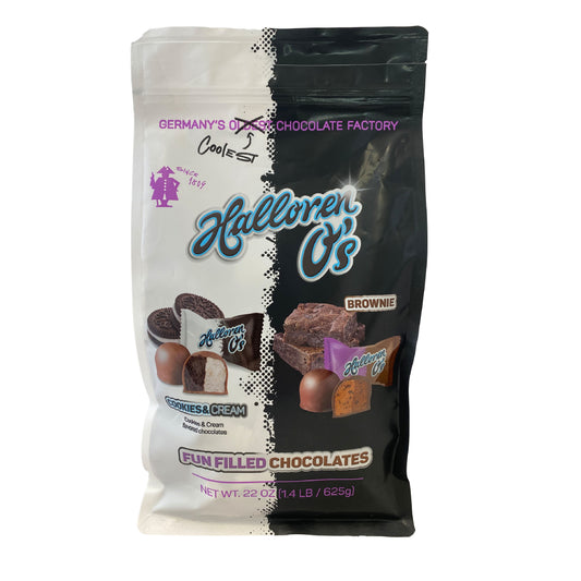 Halloren O's Mixed Bag - Cookies & Cream and Brownie Bites 22 OZ (1.4 LB/625g)