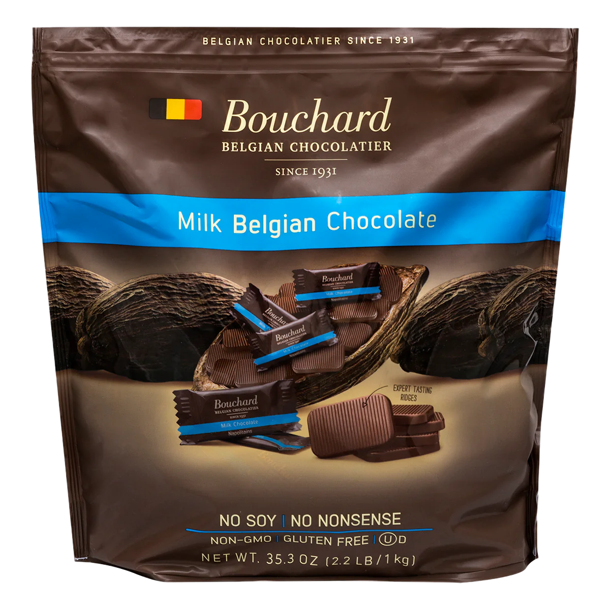LOCAL PICKUP - Belgian Milk Chocolate Napolitains 35.3 OZ (2.2 LB/1KG)