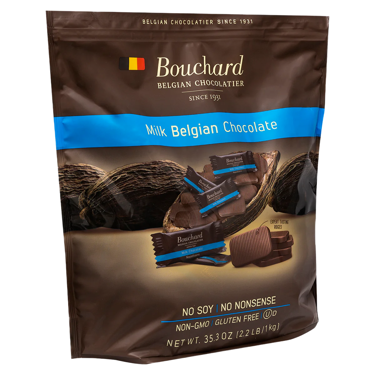 LOCAL PICKUP - Belgian Milk Chocolate Napolitains 35.3 OZ (2.2 LB/1KG)