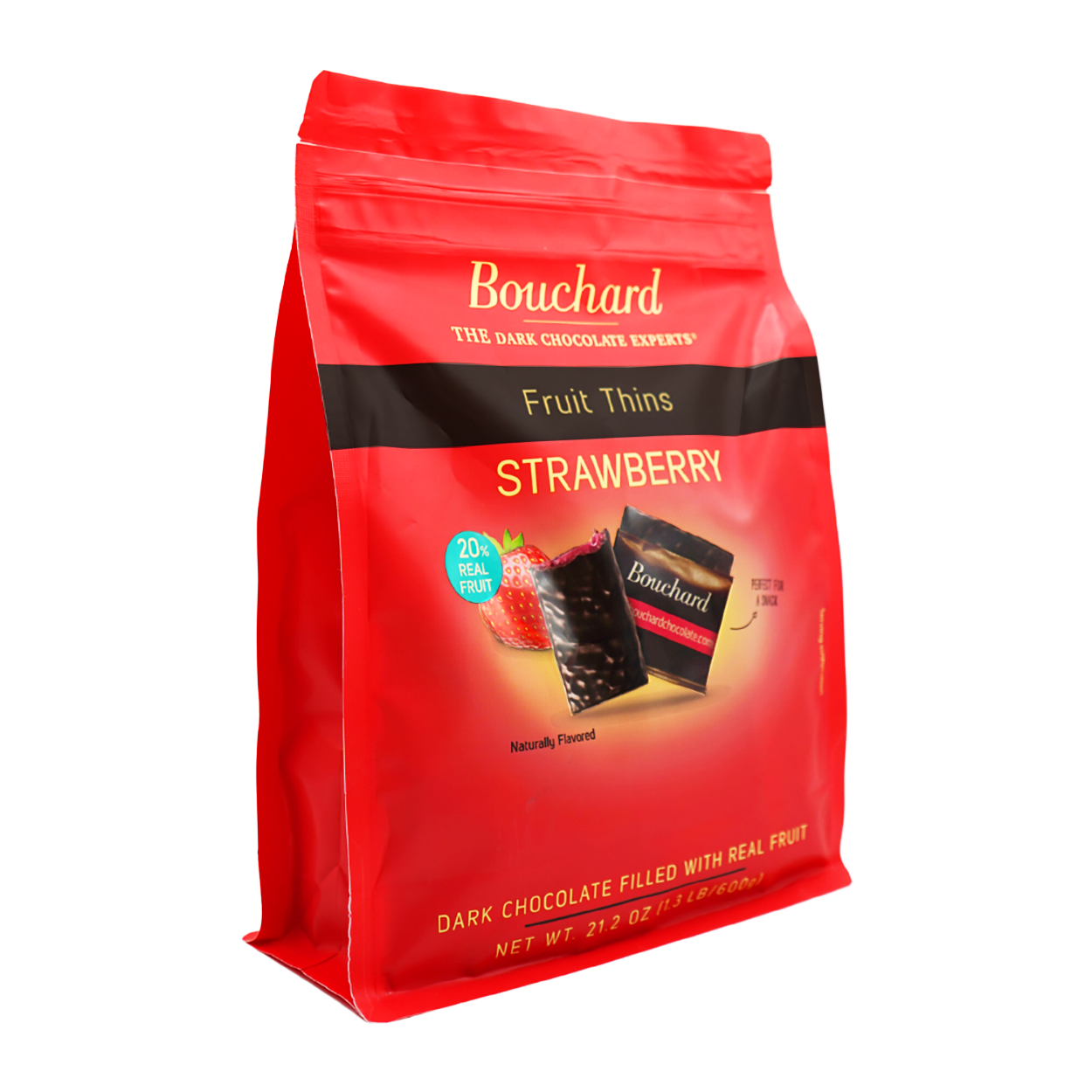 Bouchard Dark Chocolate Fruit Thins Strawberry (21.2oz)