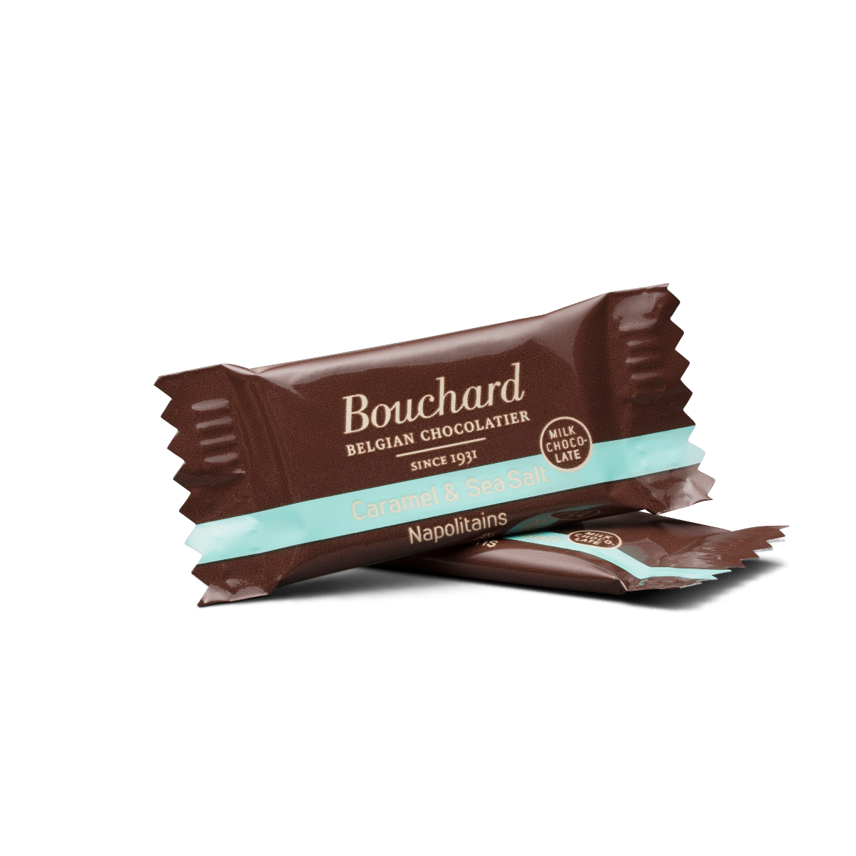 Belgian Milk Chocolate Caramel Sea Salt Napolitains 5.29 OZ (150g)