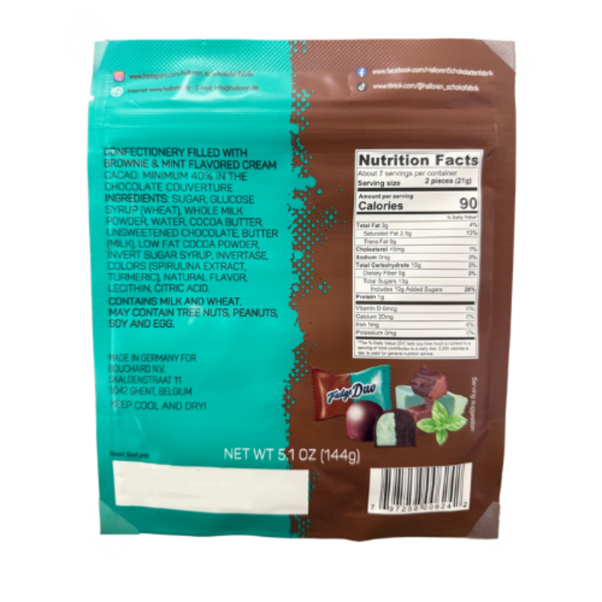 Fudge Duo - Mint & Brownie 5.1 OZ (144g)