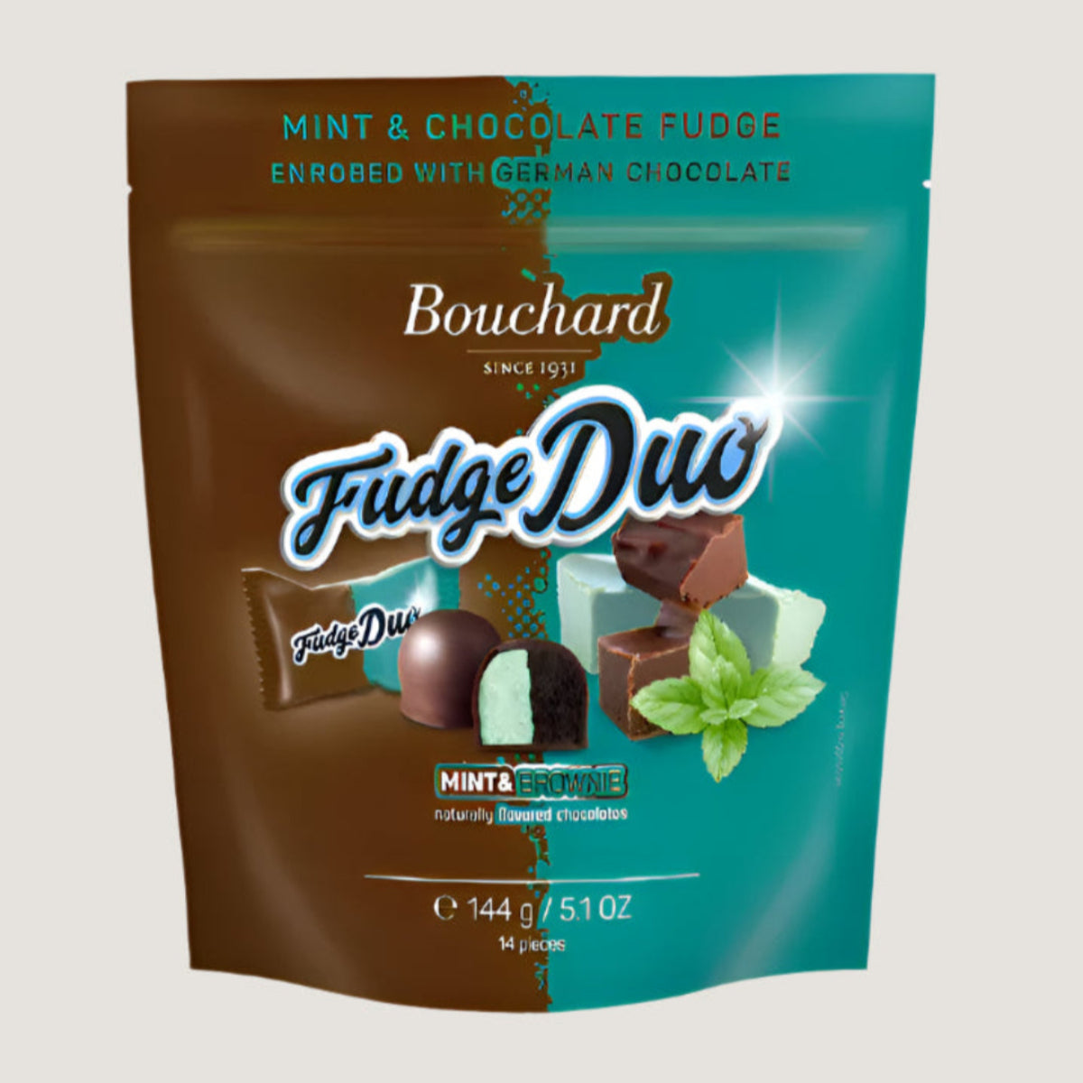 Bouchard mint & brownie Fudge Duo