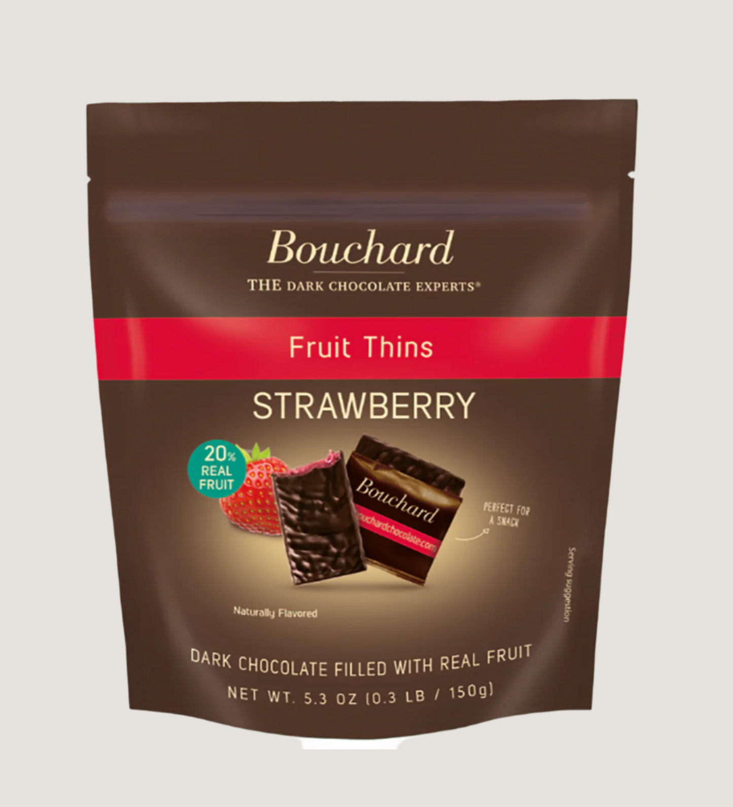 Bouchard Dark Chocolate Fruit Thins Strawberry (5.3oz)