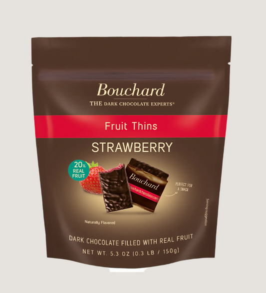 Bouchard Dark Chocolate Fruit Thins Strawberry (5.3oz)