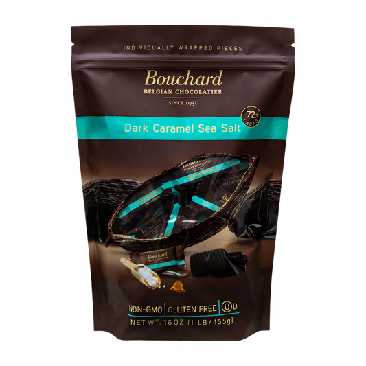 Bouchard Milk Belgian Chocolate with Carmel Sea Salt (16oz)