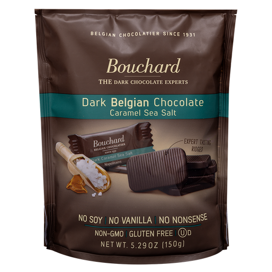 LOCAL PICKUP - Belgian Dark Chocolate Caramel Sea Salt Napolitains 5.29 OZ (150g)