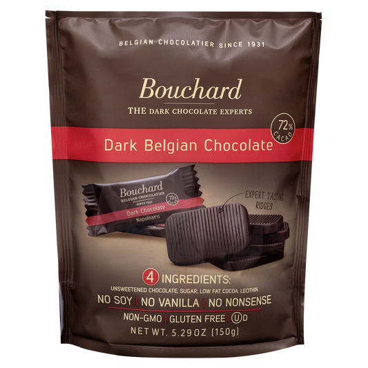 LOCAL PICKUP - Belgian Dark Chocolate Napolitains (72% Cacao) 5.29 OZ (150g)