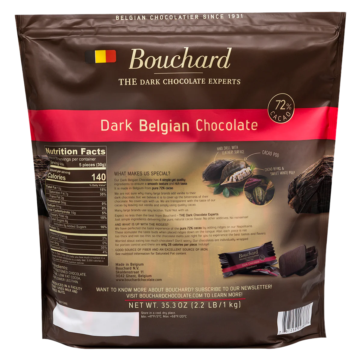 Dark Chocolate Expert Bundle - 1KG (72% Cacao) (3 Pack)