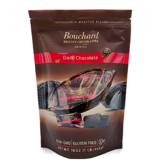 Belgian Dark Chocolate Napolitains (72% Cacao) 16 OZ (1 LB/455g)