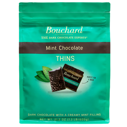 Dark Chocolate Mint Thins (72% Cacao) 21.2 OZ (1.3 LB/600g)