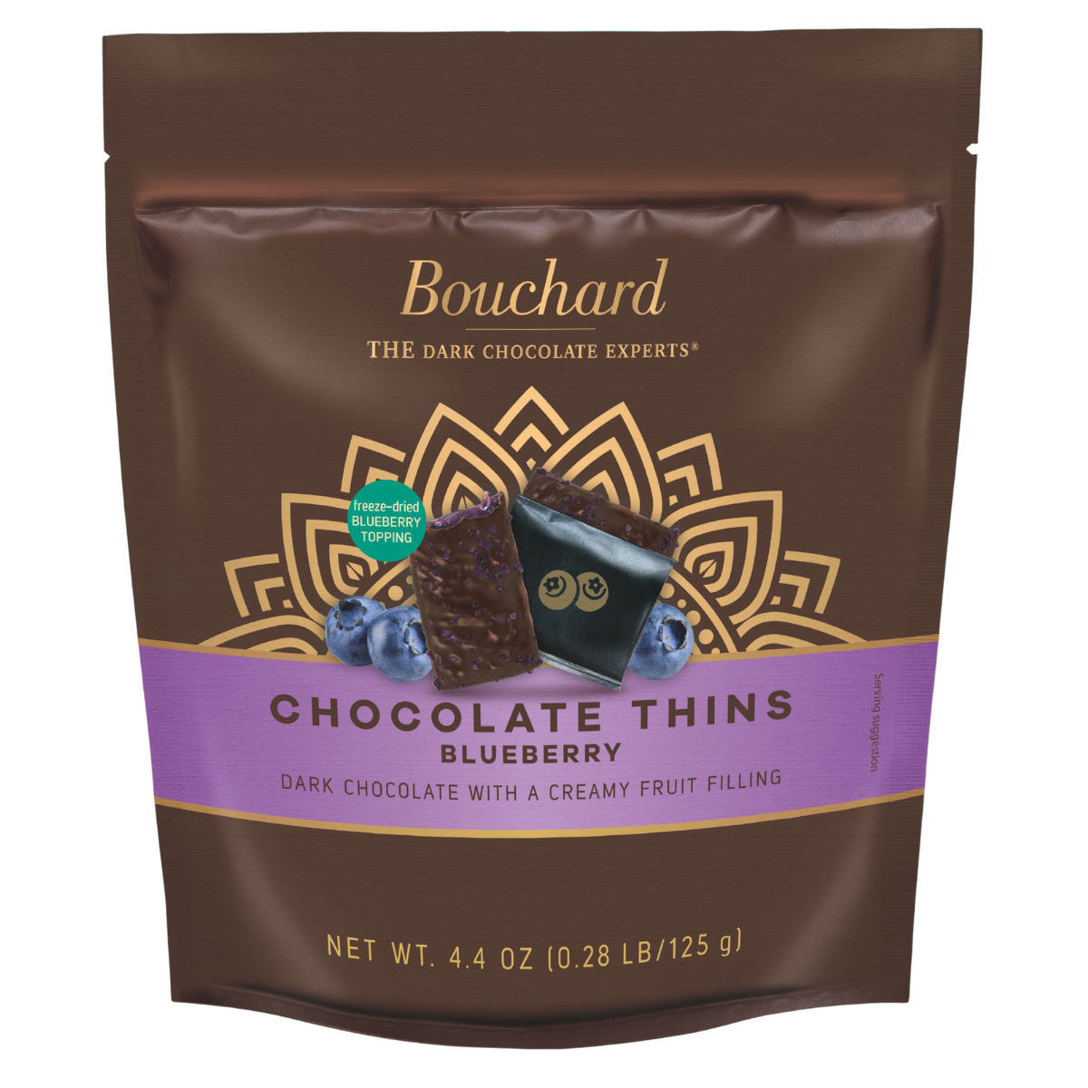 Dark Chocolate Blueberry Thins - 4.4 OZ (.28 LB/125g)