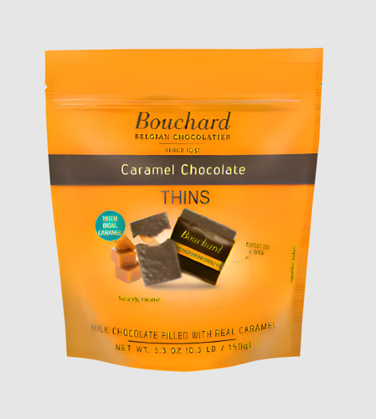 Milk Chocolate Caramel Thins - 5.3 OZ (.3 LB/150g)