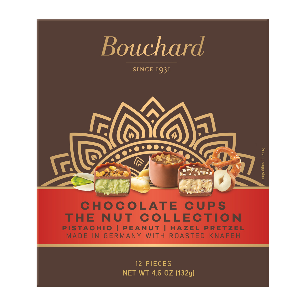 Bouchard Chocolate Cups - Nut Collection - 4.6 OZ (.29 LB/132g)