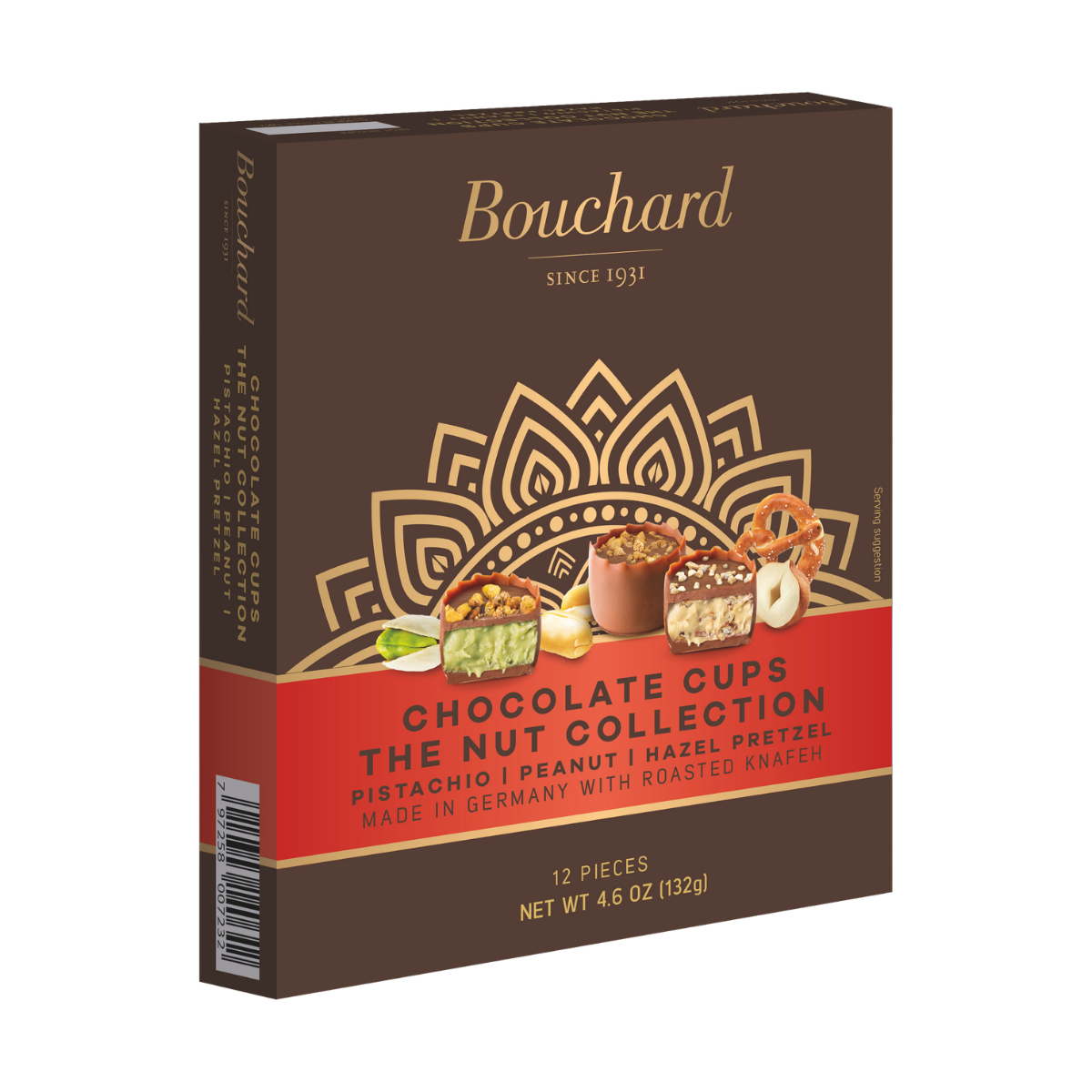 Bouchard Chocolate Cups - Nut Collection - 4.6 OZ (.29 LB/132g)