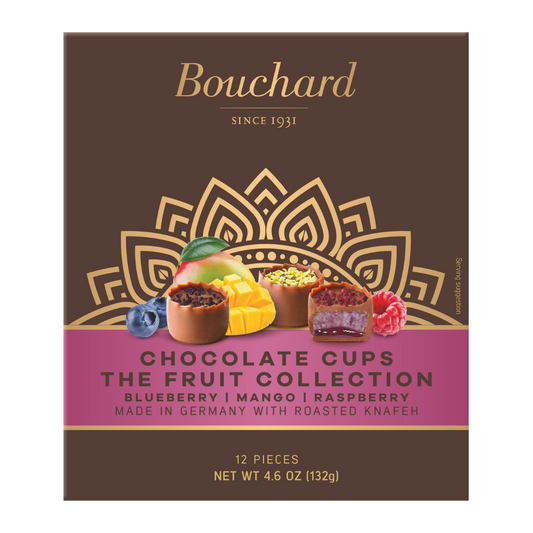 Bouchard Chocolate Cups - Fruit Collection - 4.6 OZ (.29 LB/132g)