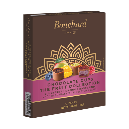 Bouchard Chocolate Cups - Fruit Collection - 4.6 OZ (.29 LB/132g)