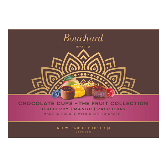Bouchard Chocolate Cups - Fruit Collection - 16.01 OZ (1 LB/454g)