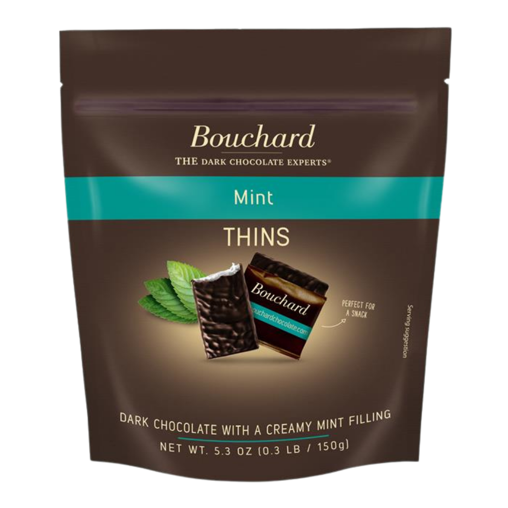 LOCAL PICKUP - Dark Chocolate Mint Thins (72% Cacao) 5.3 OZ (.3 LB/150g)