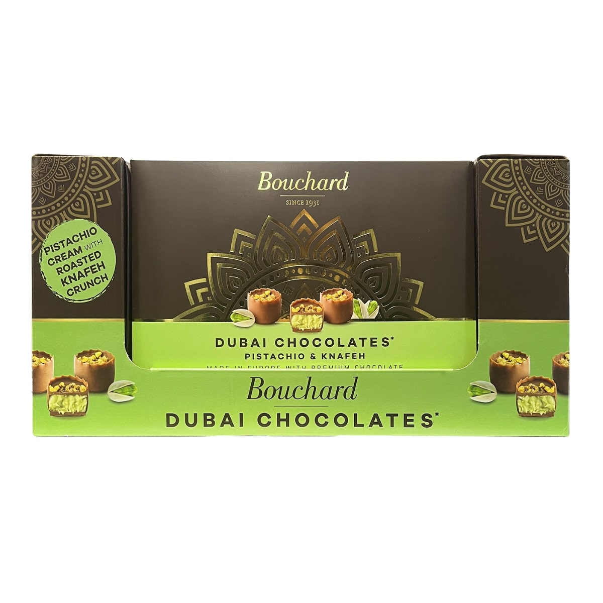 LOCAL PICKUP - Dubai Chocolates Pistachio & Knafeh - 16.01 OZ (1 LB/454g) FULL CASE