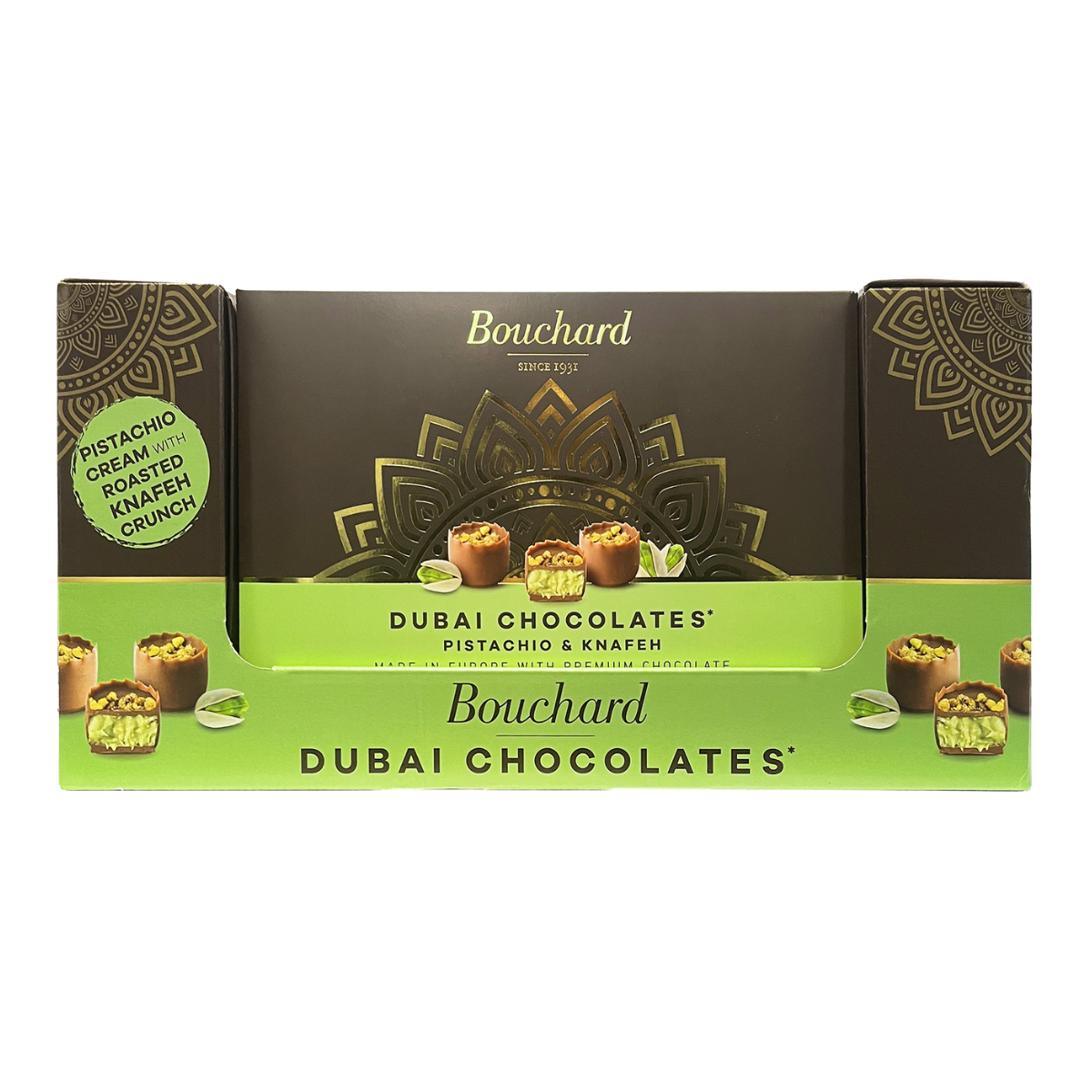 LOCAL PICKUP - Dubai Chocolates Pistachio & Knafeh - 16.01 OZ (1 LB/454g) FULL CASE