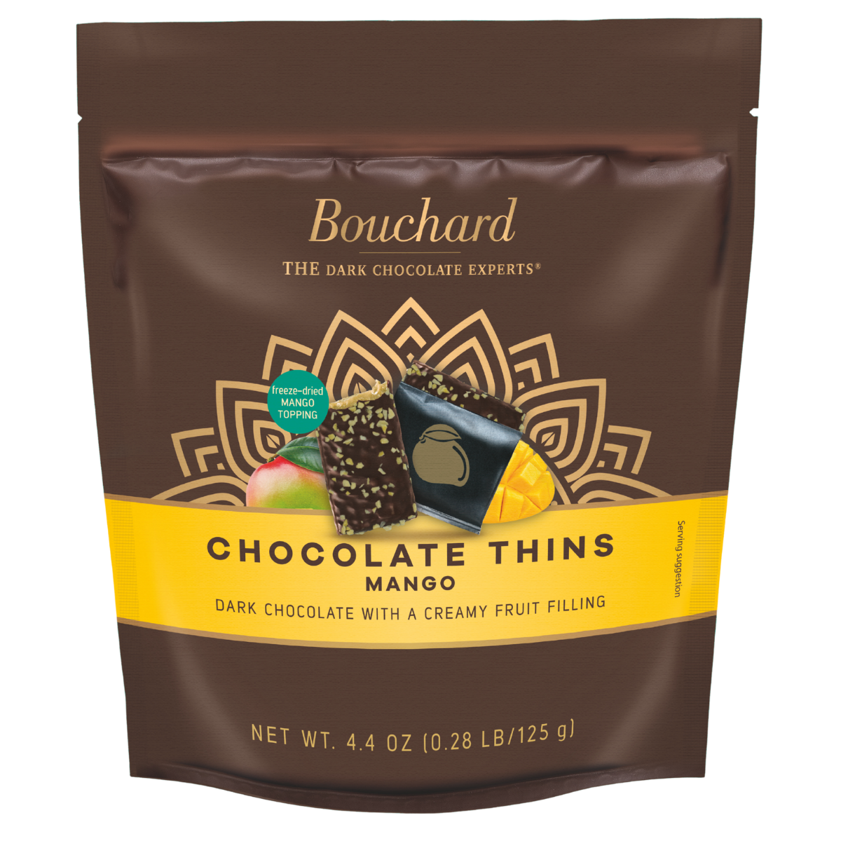Dark Chocolate Mango Thins - 4.4 OZ (.28 LB/125g)