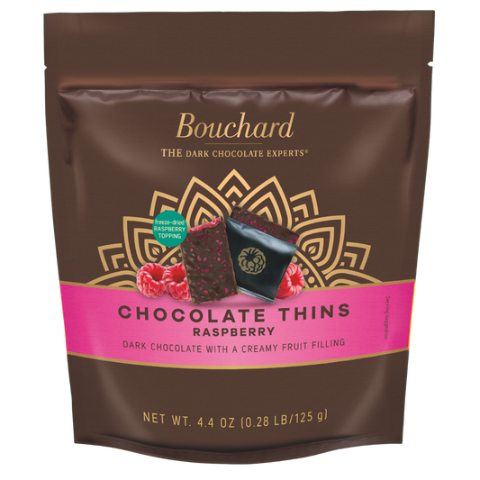 Dark Chocolate Raspberry Thins - 4.4 OZ (.28 LB/125g)