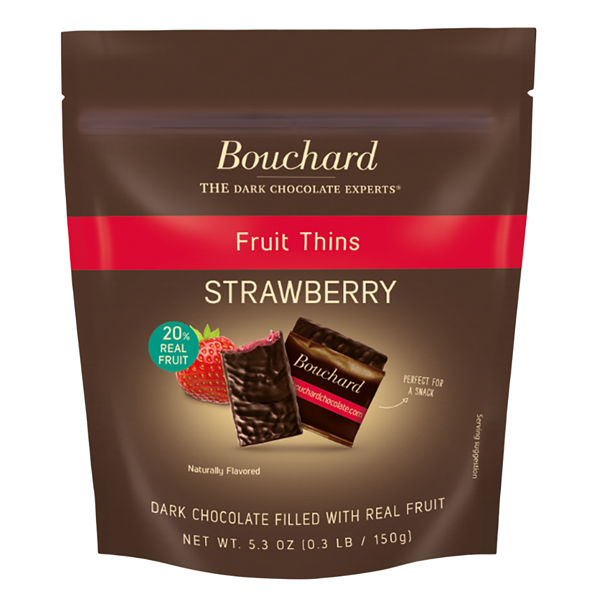 LOCAL PICKUP - Dark Chocolate Strawberry Thins - 5.3 OZ (.3 LB/150g)