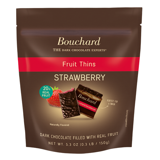 Dark Chocolate Strawberry Thins - 5.3 OZ (.3 LB/150g)
