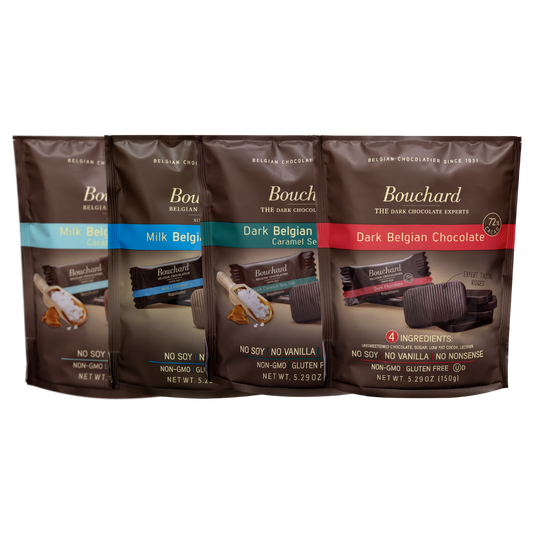 Belgian Chocolate Napolitains - Variety Pack 5.29 OZ (150g) (4 Pack)