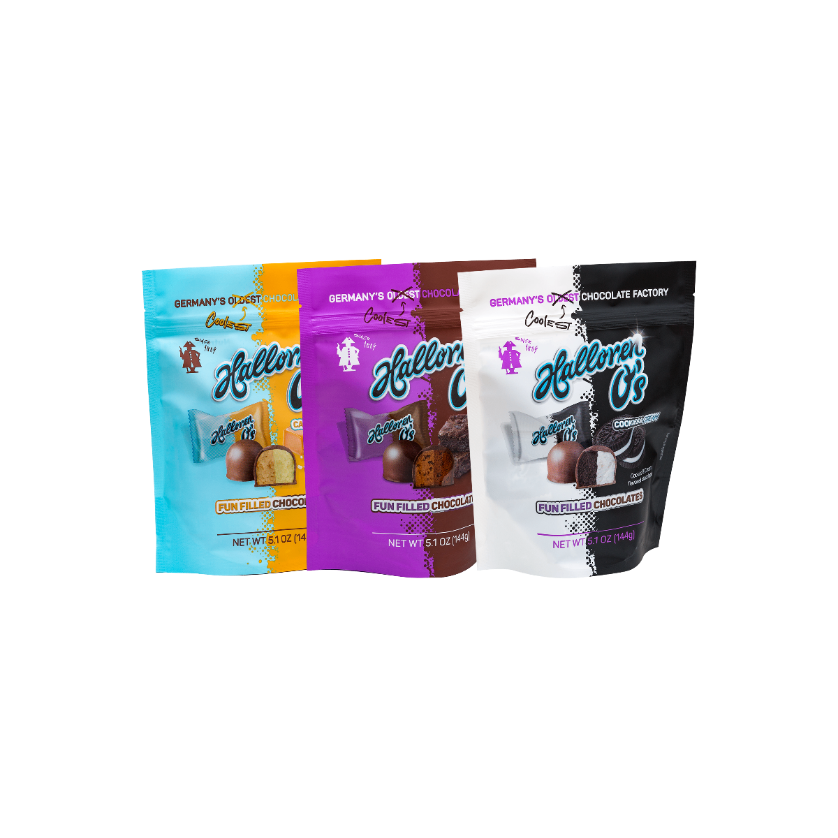 Halloren O's Variety 5.1 OZ (144g) (3 Pack) Bouchard The Dark