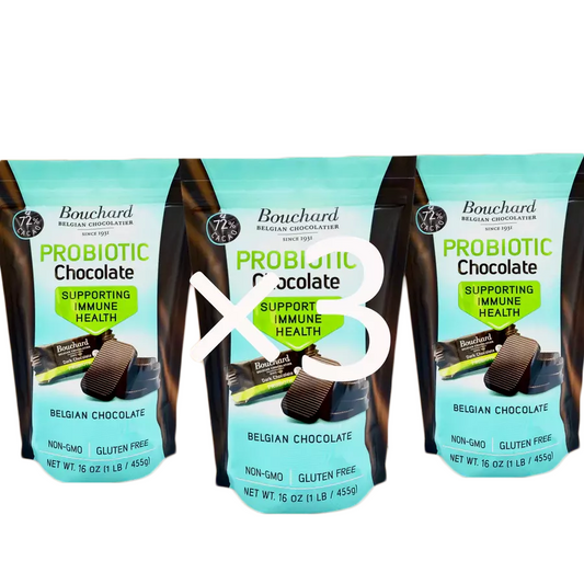 Belgian Dark Chocolate Probiotic Napolitains – Bouchard - The Dark Chocolate  Experts